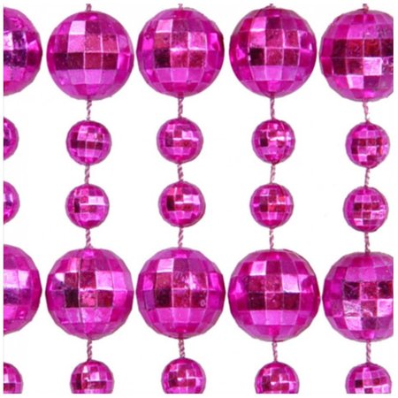 ENDGAME Round Disco Bead Necklace Pink 12PK EN1524062